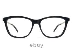 Saint Laurent Eyeglasses Frames SL92 007 Black Silver Cat Eye Full Rim 52-15-140