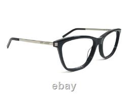 Saint Laurent Eyeglasses Frames SL92 007 Black Silver Cat Eye Full Rim 52-15-140