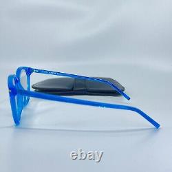 Saint Laurent Eyeglasses SL38 Blue Silver Round Plastic Frame 52-16 140 mm