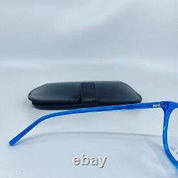 Saint Laurent Eyeglasses SL38 Blue Silver Round Plastic Frame 52-16 140 mm