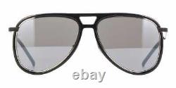 Saint Laurent Men Women Sunglasses CLASSIC 11 RIM-002 Black Frame Silver Lenses