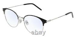 Saint Laurent SL 236/F Eyeglasses Silver / Round / 52mm, 100% Authentic