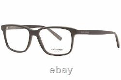 Saint Laurent SL-458 001 Eyeglasses Men's Black/Silver Full Rim Square 56mm