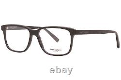 Saint Laurent SL-458 004 Eyeglasses Men's Black/Silver Full Rim Square 58-mm