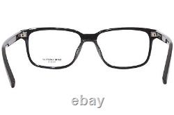 Saint Laurent SL-458/F 001 Eyeglasses Men's Black/Silver Full Rim Square 55mm