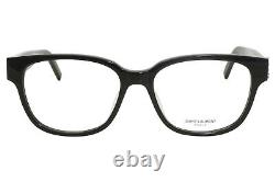 Saint Laurent SL M33/F 001 Eyeglasses Women's Black/Silver Optical Frame 54mm