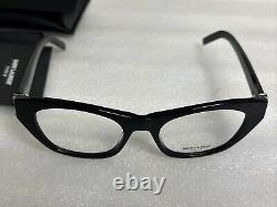 Saint Laurent SL M80 001 Black Frame Eyeglasses 52-19-140 Demo Lens SLM80