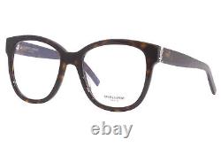 Saint Laurent SL-M97 004 Eyeglasses Women's Havana Full Rim Square Shape 54-mm