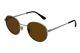 Saint Laurent Sl135 Zero Silver Round Brown 52-22-145mm Non-polarized Sunglasses