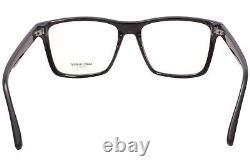 Saint Laurent SL337 001 Eyeglasses Men's Black/Silver Square Optical Frame 55-mm