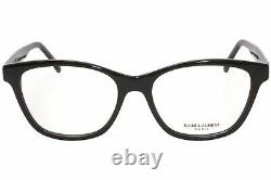 Saint Laurent SL338 001 Eyeglasses Women's Black/Silver Optical Frame 53mm