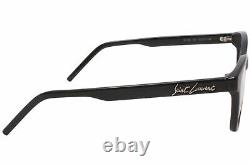 Saint Laurent SL338 001 Eyeglasses Women's Black/Silver Optical Frame 53mm