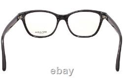 Saint Laurent SL338 001 Eyeglasses Women's Black/Silver Optical Frame 53mm