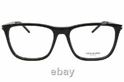 Saint Laurent SL345 001 Eyeglasses Silver/Black Full Rim Optical Frame 55mm