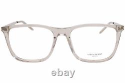 Saint Laurent SL345 005 Eyeglasses Men's Silver/Clear Optical Frame 55mm