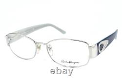 Salvatore Ferragamo Eyeglasses Frame 1775 511 Silver Women Italy 5316 130#3605