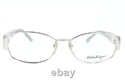 Salvatore Ferragamo Eyeglasses Frame 1775 511 Silver Women Italy 5316 130#3605
