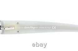 Salvatore Ferragamo Eyeglasses Frame 1775 511 Silver Women Italy 5316 130#3605
