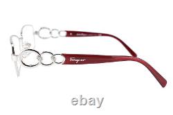 Salvatore Ferragamo Eyeglasses Frame 1799-B 511 Silver Women New 5216 130#3614