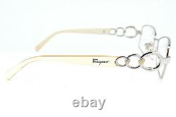 Salvatore Ferragamo Eyeglasses Frame 1799-B 534 Silver Women New 5216 130#3615