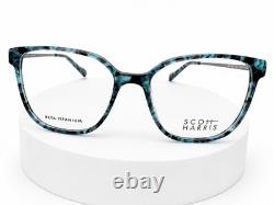 Scott Harris SH-1010 Eyeglasses, 3-Denim Quartz/Silver, size 55, SH1010 NEW