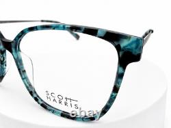 Scott Harris SH-1010 Eyeglasses, 3-Denim Quartz/Silver, size 55, SH1010 NEW