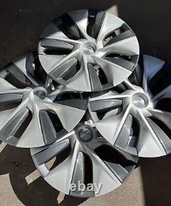 Set Of 4 2020-21 Tesla Model Y Gemini Hubcap Wheel Rim Cover 19 1044235 OEM