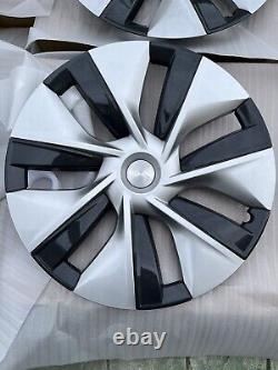 Set Of 4 2020-23 Tesla Model Y Gemini Hubcap Wheel Rim Cover 19 1044235 OEM