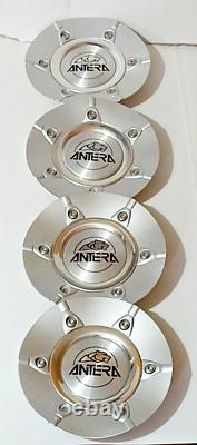 Set of 4 Antera Silver Custom Wheel Center Caps 191 329 001 Rim Hubcaps Covers