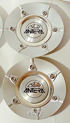 Set of 4 Antera Silver Custom Wheel Center Caps 191 329 001 Rim Hubcaps Covers