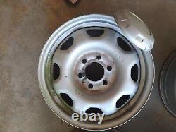 Set of 4 Ford F150 Pickup Rim, wheel OEM steel rim with plastic center cap