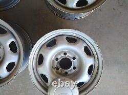 Set of 4 Ford F150 Pickup Rim, wheel OEM steel rim with plastic center cap