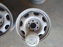 Set of 4 Ford F150 Pickup Rim, wheel OEM steel rim with plastic center cap