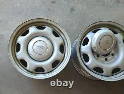 Set of 4 Ford F150 Pickup Rim, wheel OEM steel rim with plastic center cap