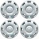 Set Of 4 New 16 8 Spoke Silver Hubcaps Rim Wheel Covers For 1998-2009 Vw Beetle