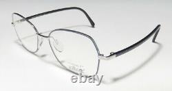 Silhouette 3506 Blue/silver Pattern Full-rim Elegant Made In Austria Eyeglasses