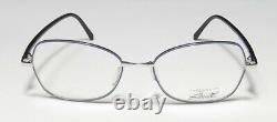 Silhouette 3506 Blue/silver Pattern Full-rim Elegant Made In Austria Eyeglasses