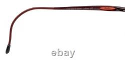 Silhouette 7549 60 6055 Red Silver Half Rim Eyeglasses Frames 55-17 140 Austria