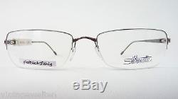 Silhouette Glasses Frames half Rim Light Frame Silver-Grey High Quality
