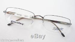 Silhouette Glasses Socket half Rim Lightweight Frame Silvery High Quality Size M