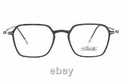 Silhouette Lite Spirit 2927 9000 Eyeglasses Frame Black Matte/Silver Full Rim