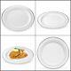 Silver Rimmed Plastic Dinner Plates 10.25inch Heavyweight White Weddings Parties