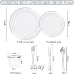 Spoons for Wedding and Party Supplies, Knives, Forks, Cups, 75 Each-Dinner