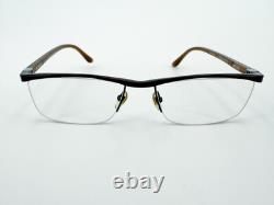 Starck Mikli Alux PL0302 Eyeglasses FRAMES 0026 Brown 5617-140 Silver K719