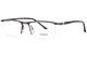 Starck Sh2049 0001 Eyeglasses Frame Men's Antique Ruthenium/black Semi Rim 54mm