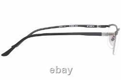 Starck SH2049 0001 Eyeglasses Frame Men's Antique Ruthenium/Black Semi Rim 54mm
