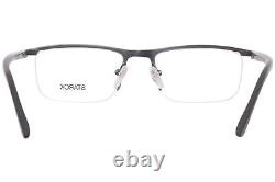 Starck SH2049 0001 Eyeglasses Frame Men's Antique Ruthenium/Black Semi Rim 54mm