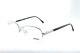 Steroflex Eyeglasses Silver Black Designer Frame Half Rim Mod. 2264 Free Shipping