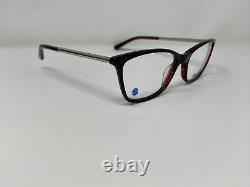 Superflex Eyeglasses Frames SC-493 3 53-17-145 Silver/Red Full Rim KE66