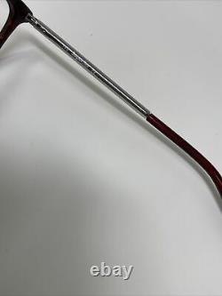 Superflex Eyeglasses Frames SC-493 3 53-17-145 Silver/Red Full Rim KE66